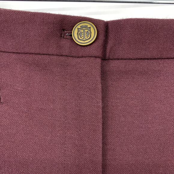 Talbots Dalton Equestrian Style Skinny Ankle Pants Womens Sz 10P Maroon NEW - Picture 5 of 9